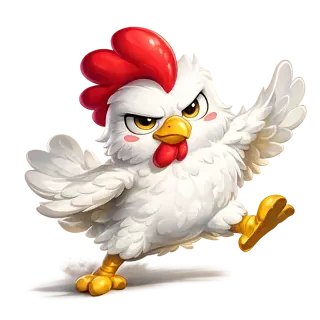 Chicken Road Hard mode — sprinting chicken in motion